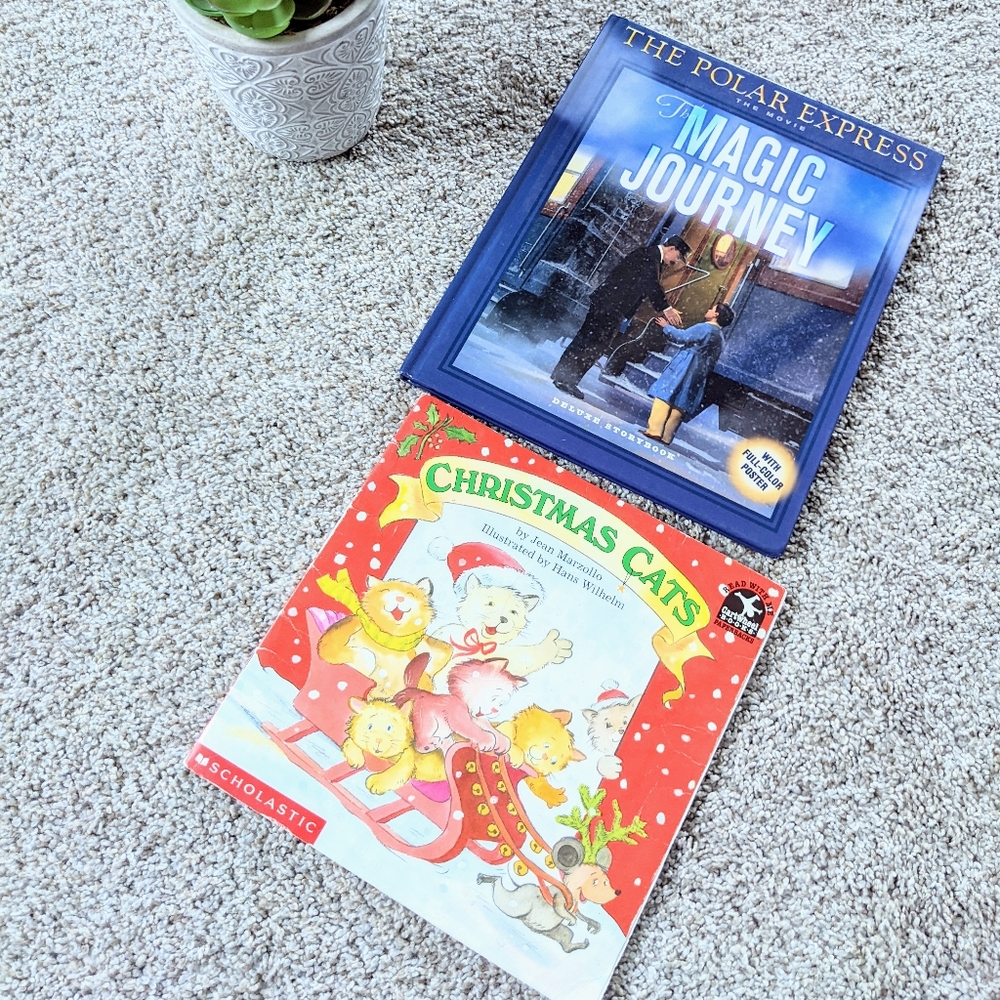 Polar Express and Christmas Cats Children's Books